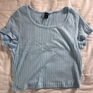 Light blue baby tee never worn